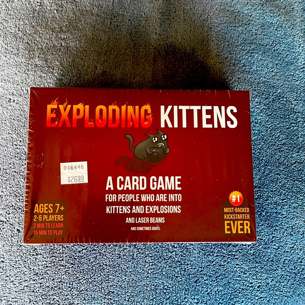 Exploding Kittens card game.
